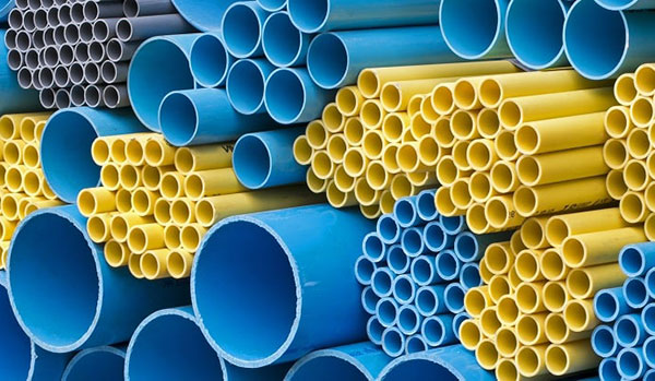 Polymer materials in construction polymer pipes