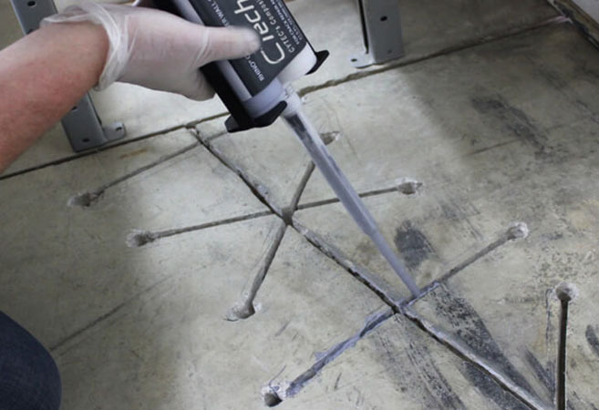 Concrete epoxy adhesive